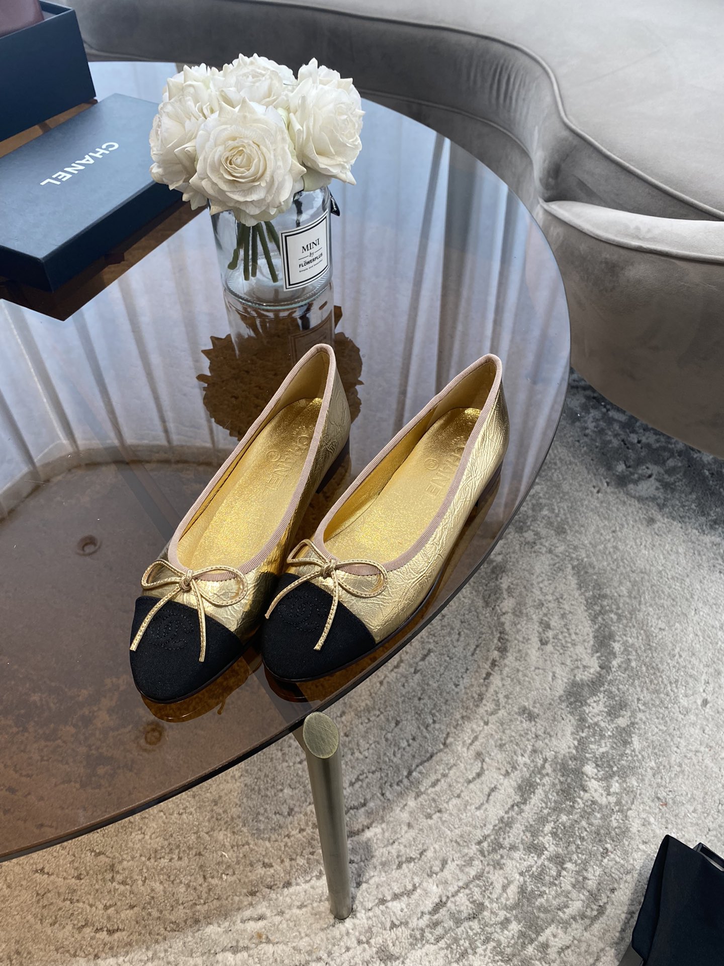 CHANEL ballet shoes Imported custom leather Italy imported leather outsole