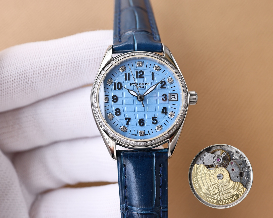 Patek Philippe Fashion Ladies Watch Simple Three Needle