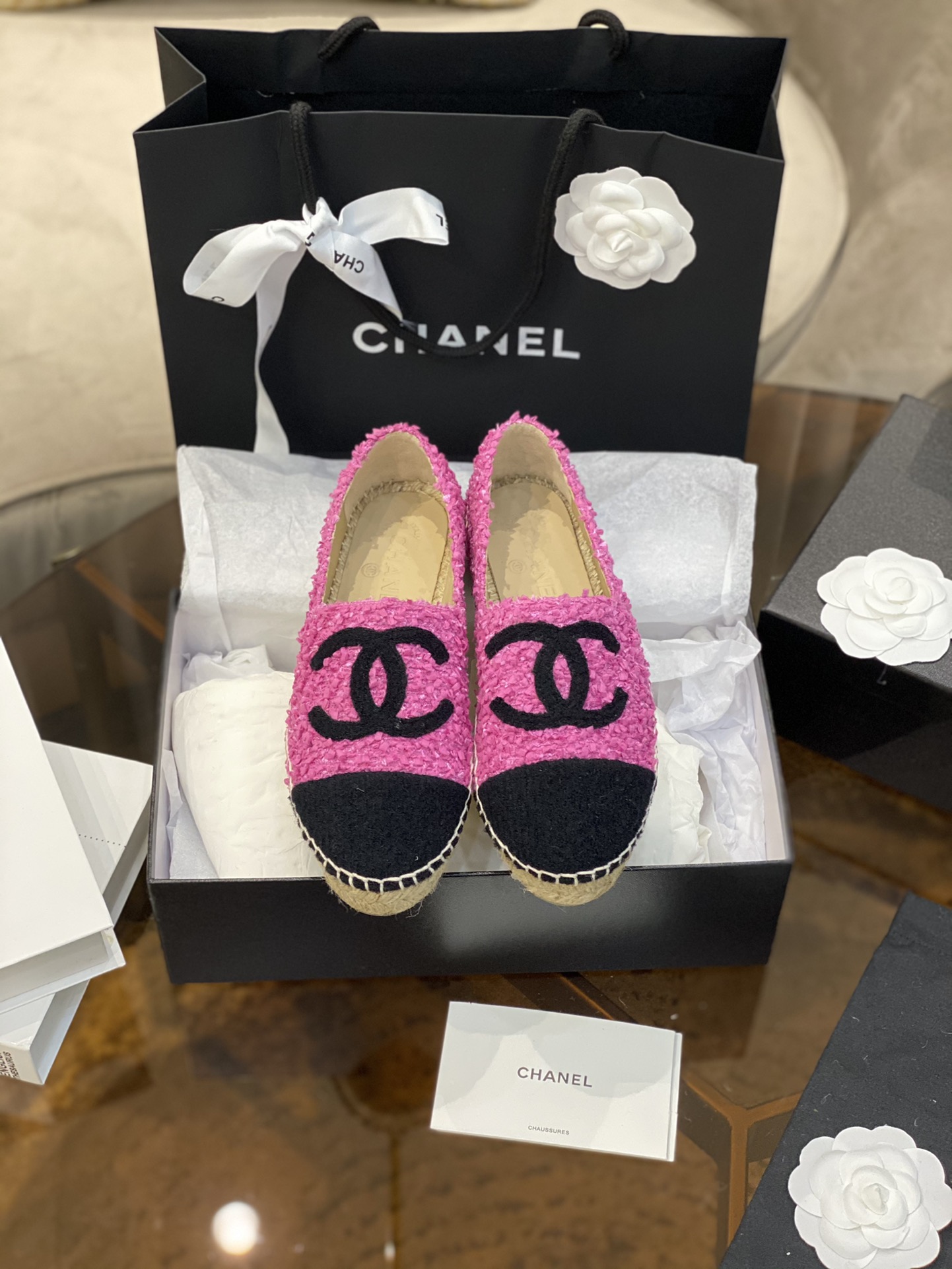 CHANEL fisherman shoes Chanel classic version of the original injection of rubber translucent rubber original color hemp sole