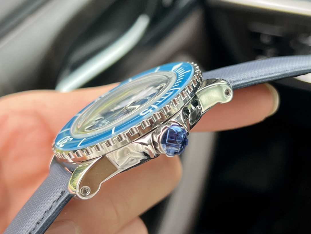 Blancpain-Tw Manufacture Blancpain Fifty Fathoms 16 stainless steel metal case with sapphire bezel mirror