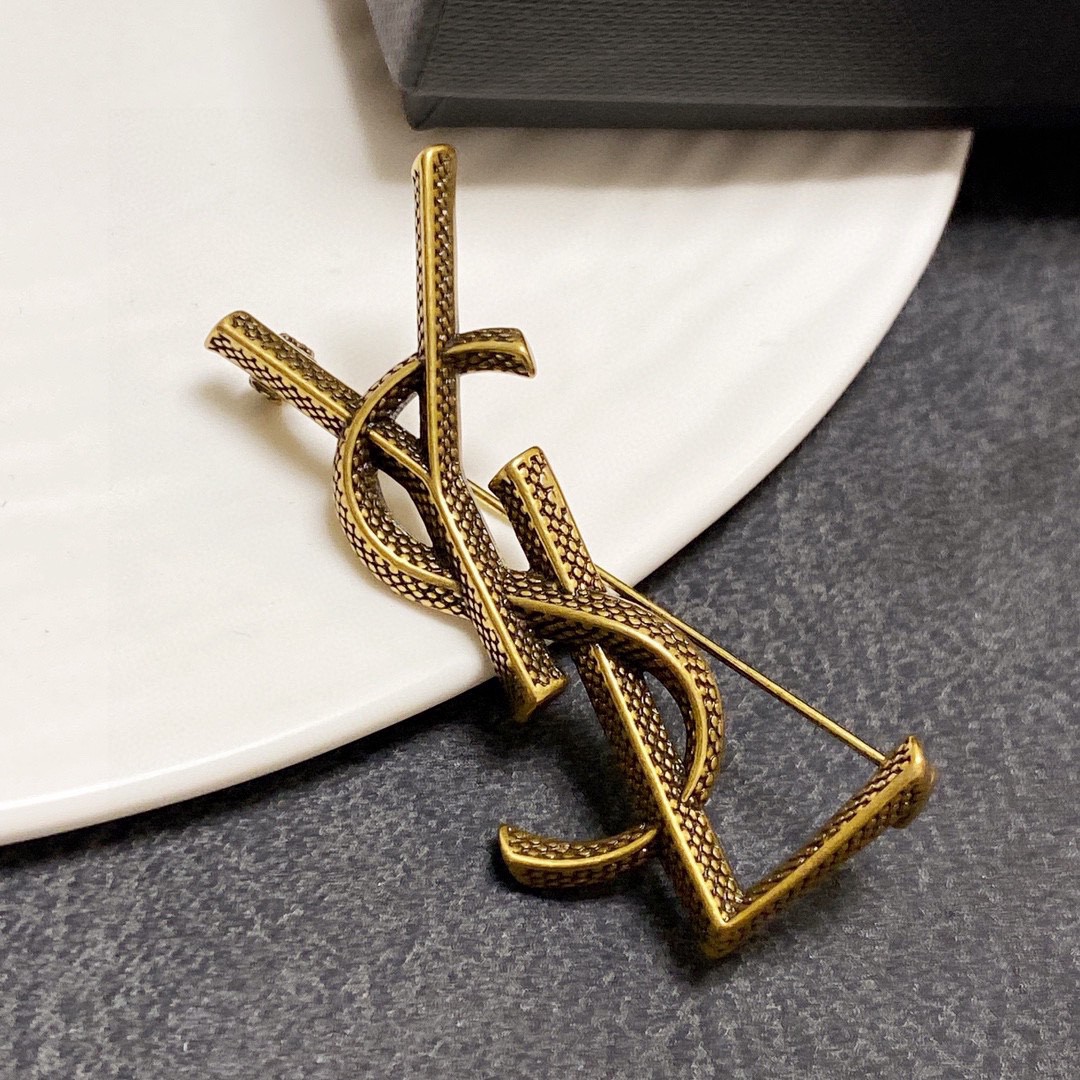 Saint Laurent YSL brooch