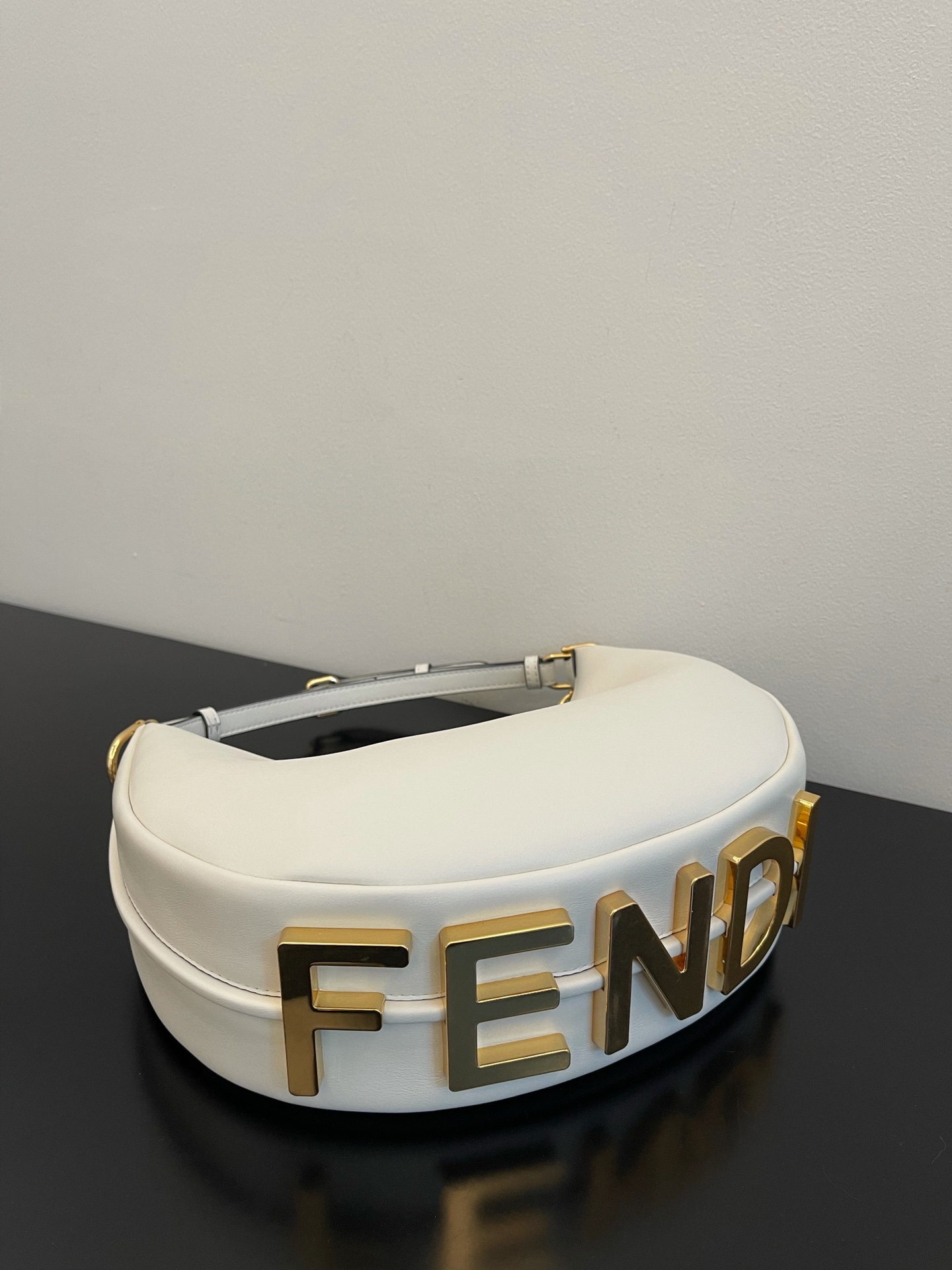 FENDI praphy underarm bag small white