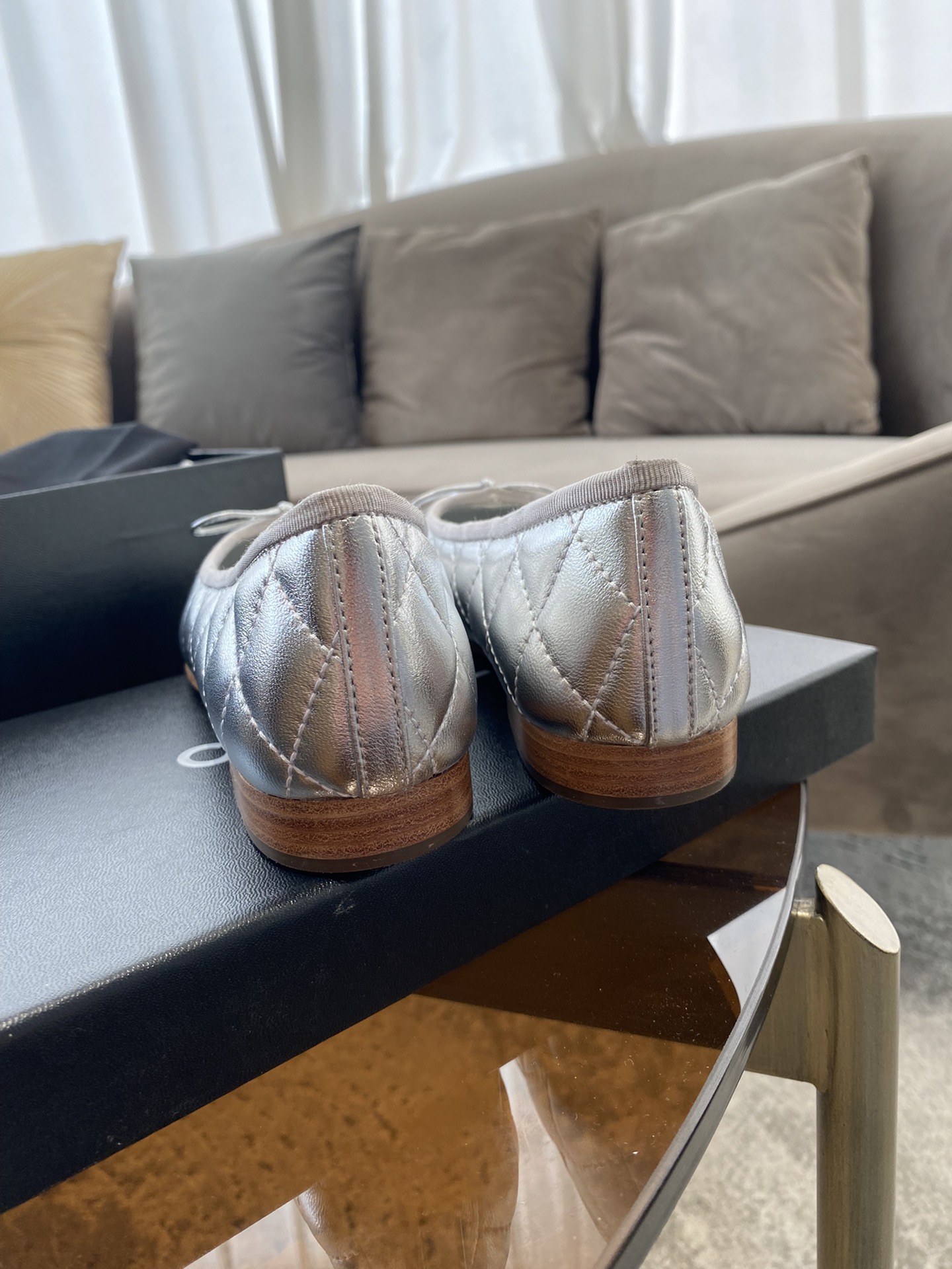 CHANEL ballet shoes Imported custom leather Italy imported leather outsole