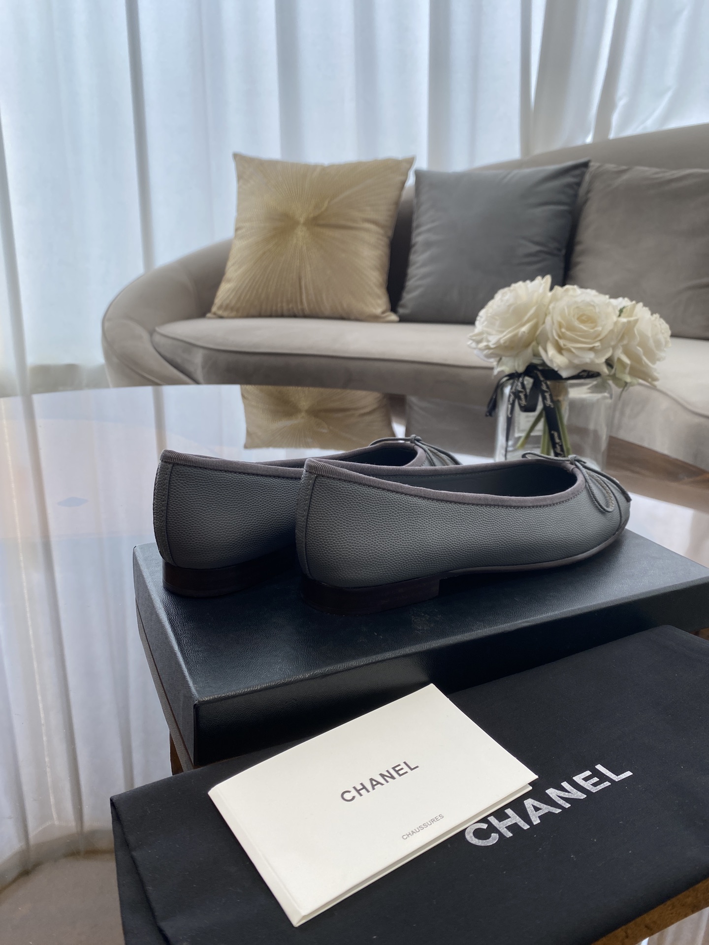 CHANEL ballet shoes Imported custom leather Italy imported leather outsole