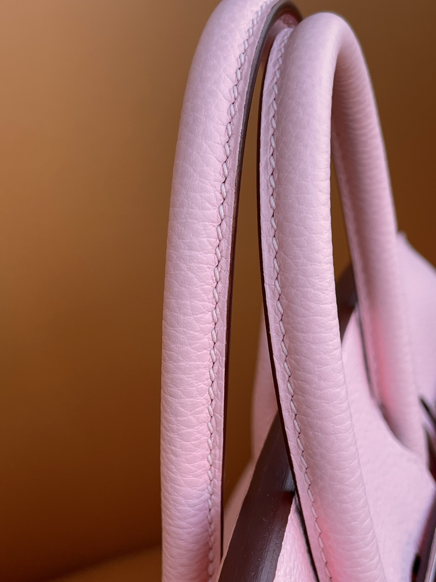 Birkin 25/30 3q Pink togo Leather Silver Buckle