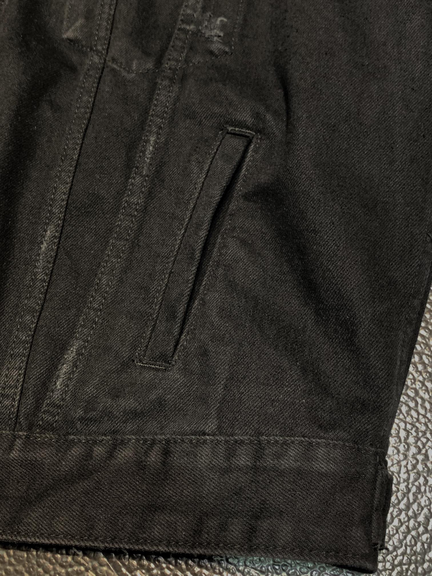 Balenciaga ripped denim jacket