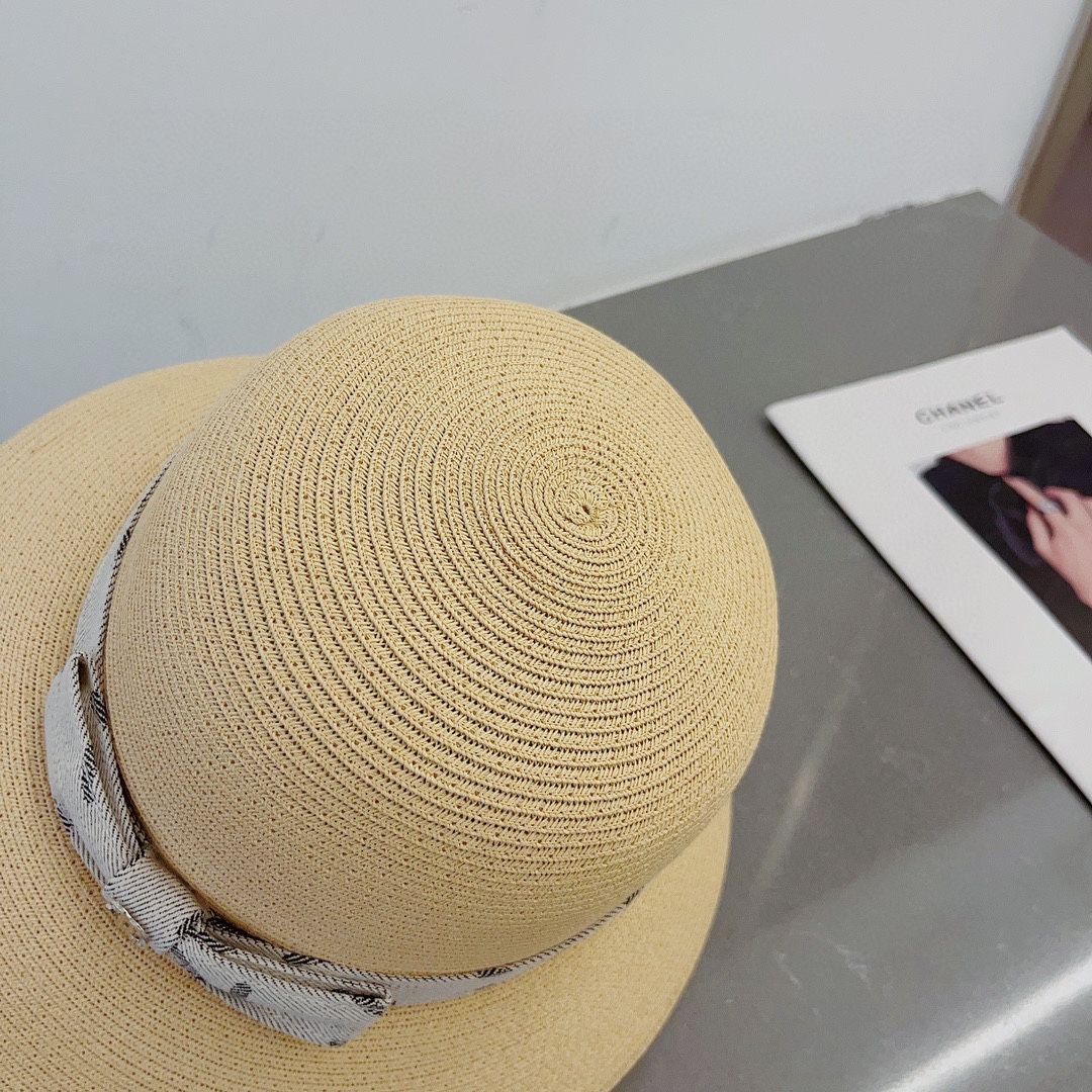 chanel straw hat, sun hat, sun visor beach hat
