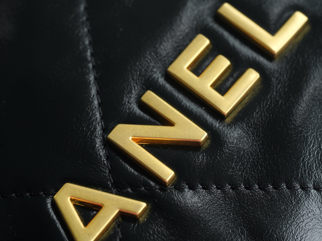 𝗖𝗛𝗔𝗡𝗘𝗟✦ 23S 22Mini bag black gold