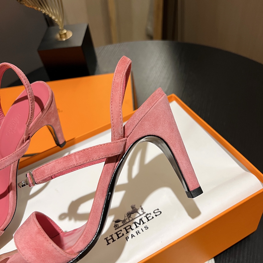 Hermes classic H high-heeled sandals series