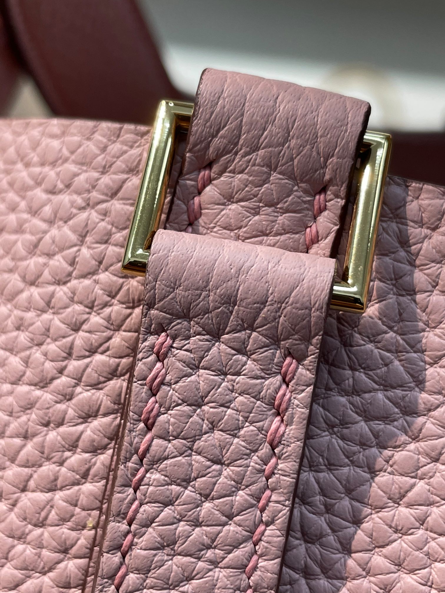 picotin18 ceramic powder TC leather gold buckle