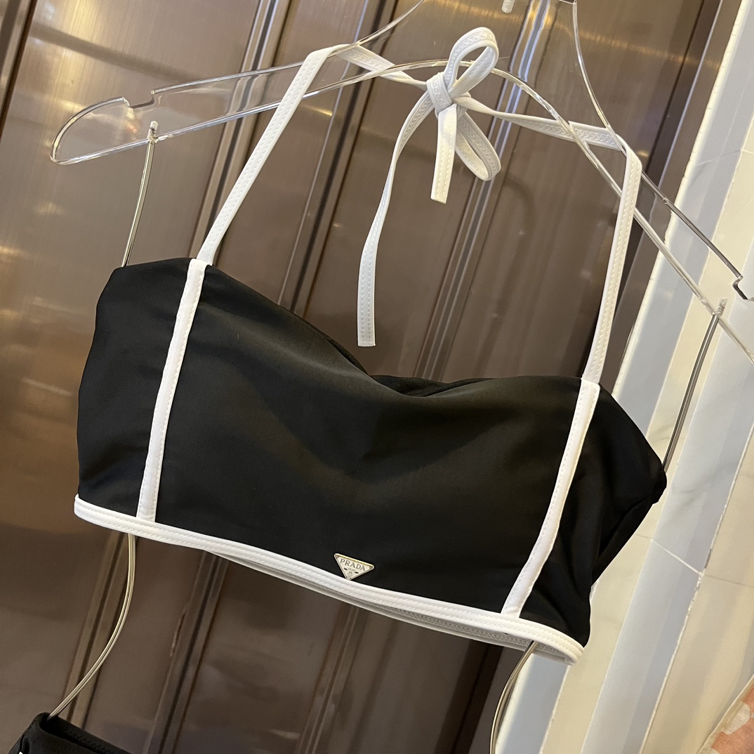 Prada Printed high stretch fitness yoga wear sports suit swimming costume bikini