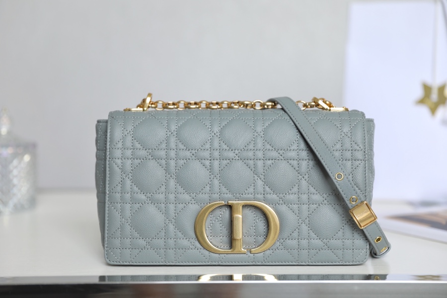 DlOR CARO】Grey soft cow leather rattan check DR- 091