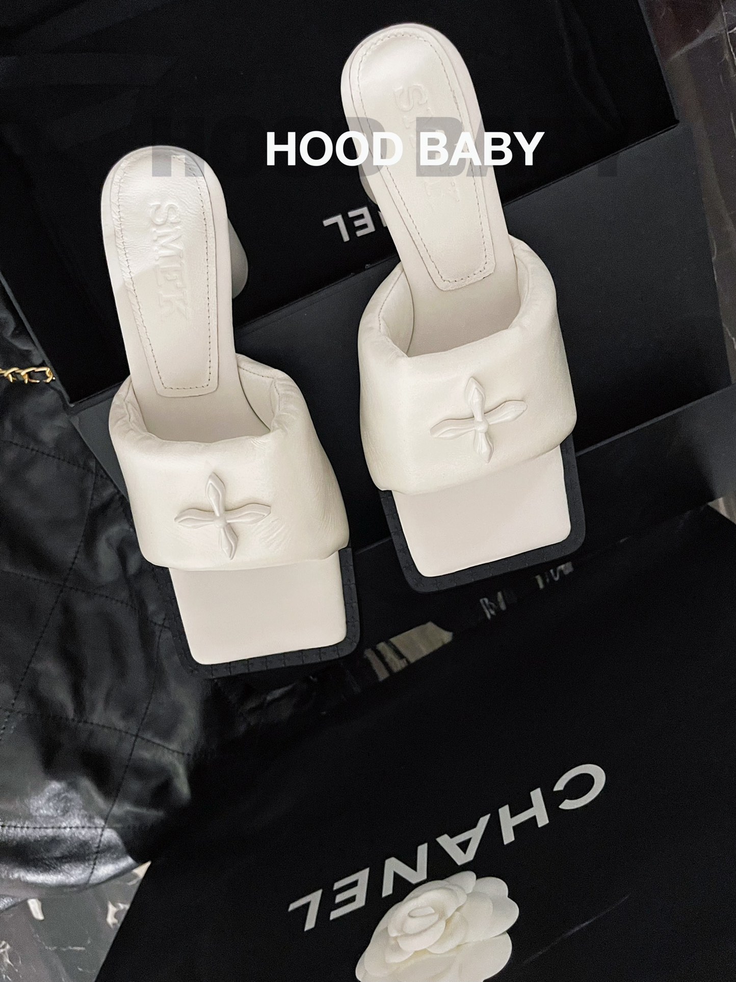 𝐒𝐌𝐅𝐊 ｜𝟐𝟎𝟐𝟐/𝐒𝐒 𝐧𝐞𝐰 SMFK new high heeled slippers uppers imported sheepskin rubber non-slip outsole