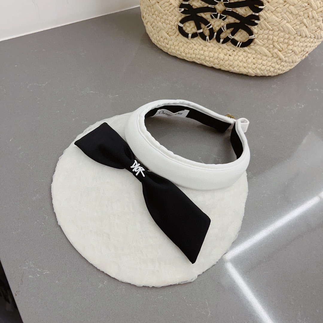 DIOR headband, organza fabric, sun visor