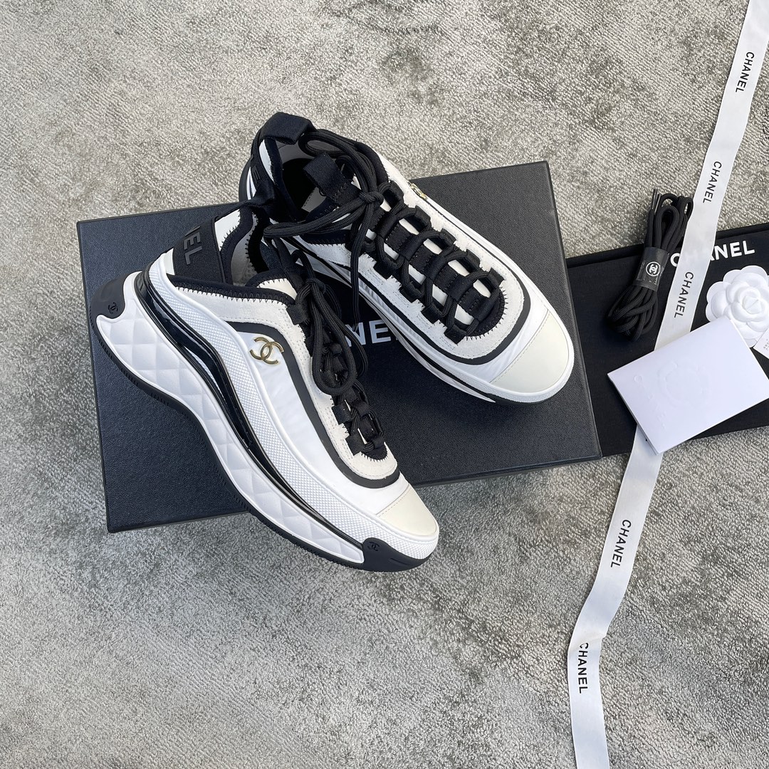 CHANEL sneakers classic small incense sneakers cowhide sheepskin leather genuine leather sole