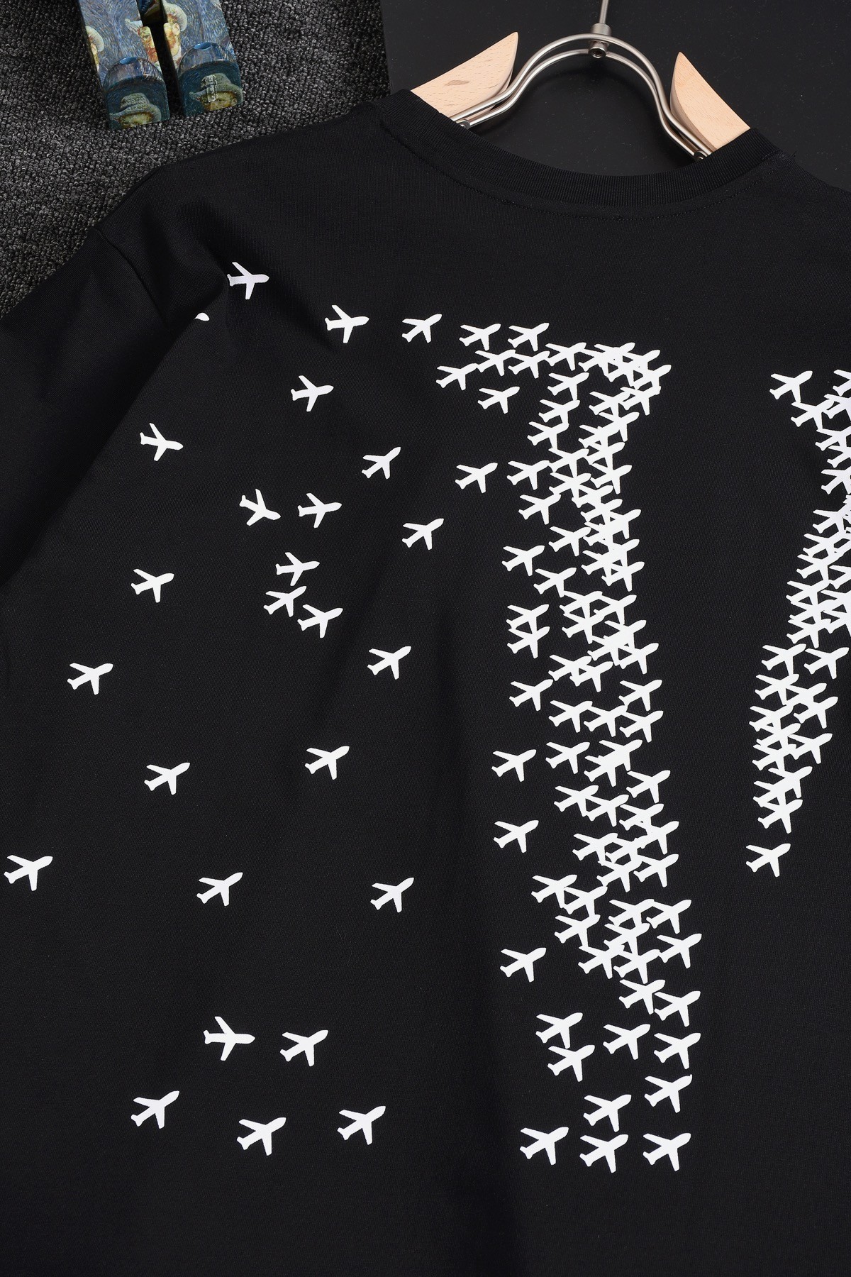 Louis Vuitton 24SS early spring new large-scale small aircraft printed t-shirt