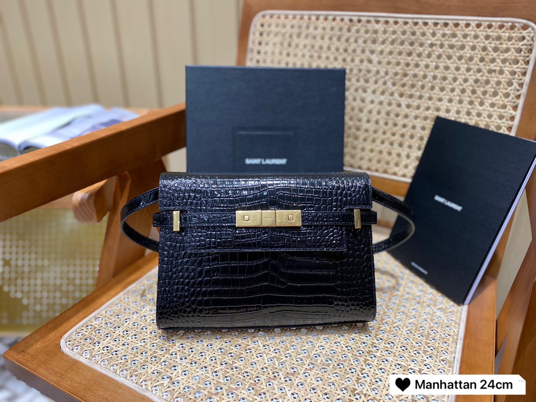 SAINT LAURENT【𝙈𝙖𝙣𝙝𝙖𝙩𝙩𝙖𝙣 𝟮𝟰𝙘𝙢】675626.Jd