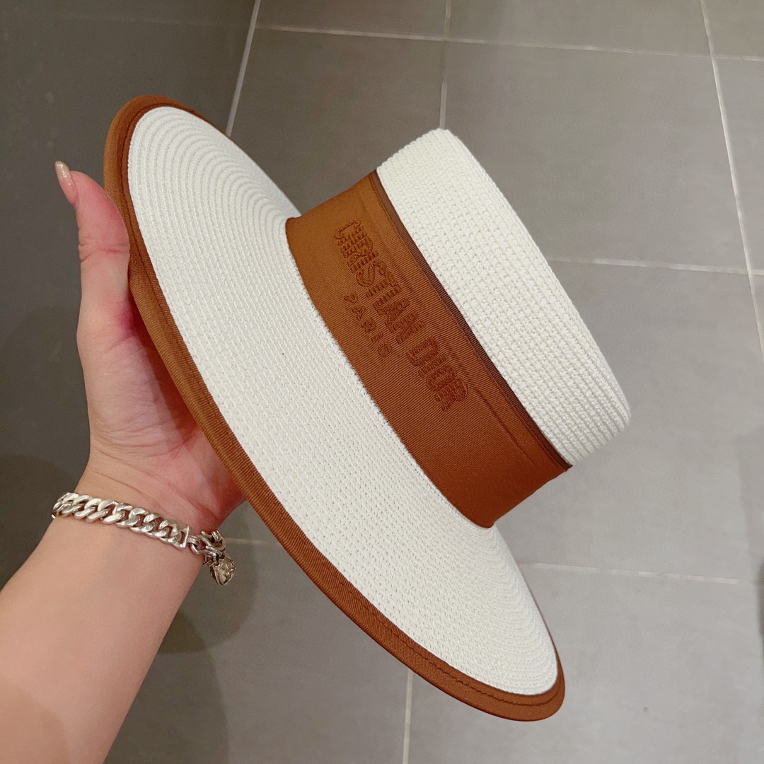 Dior new straw hat, bowler hat