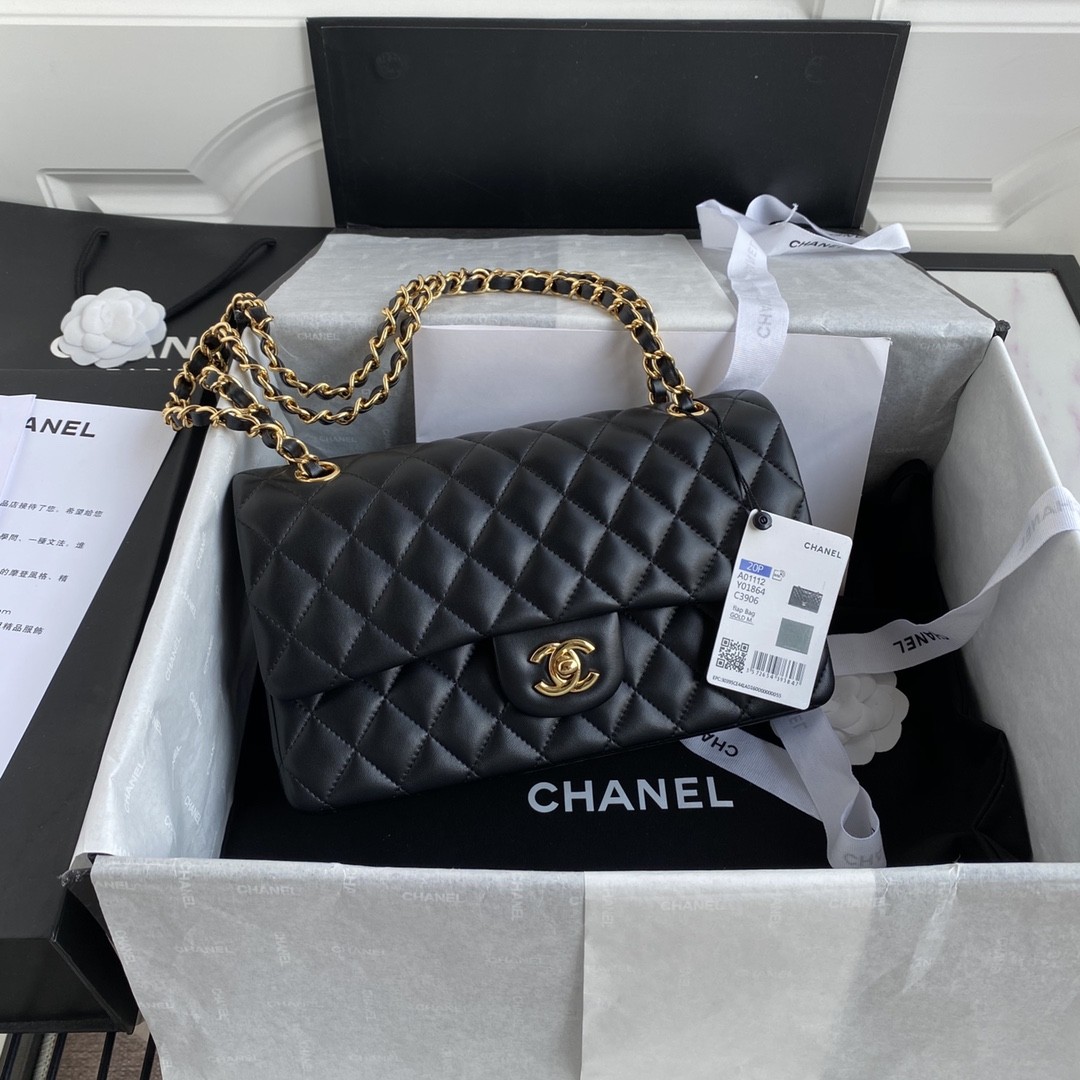 Chanel Classic Flap Bag A01112, Top Quality, Medium Size: 15.5*25.5*6.5cm