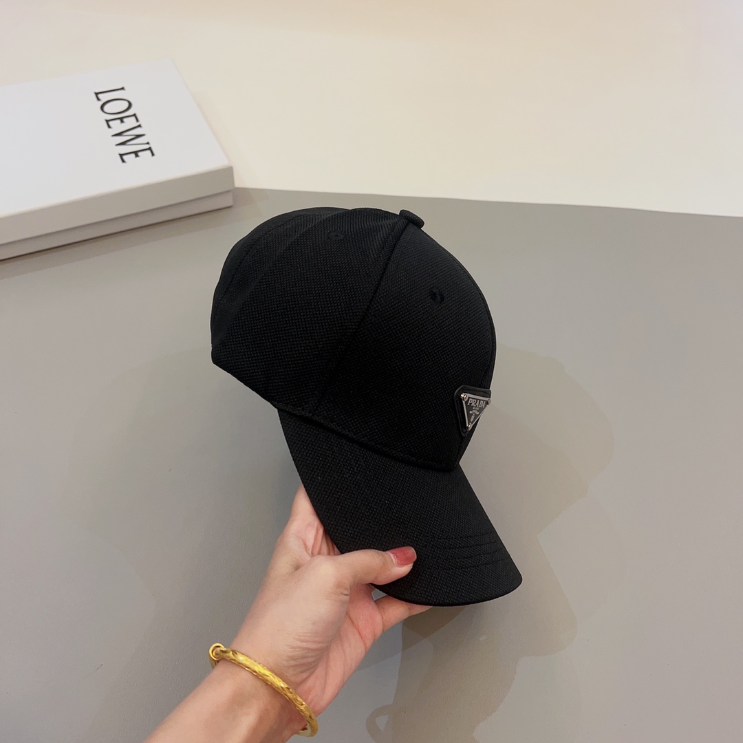 Prada hipster favorite triangle logo baseball cap