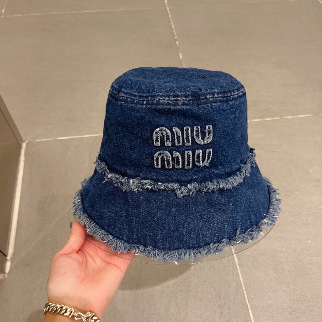 MIU MIU denim bucket hat