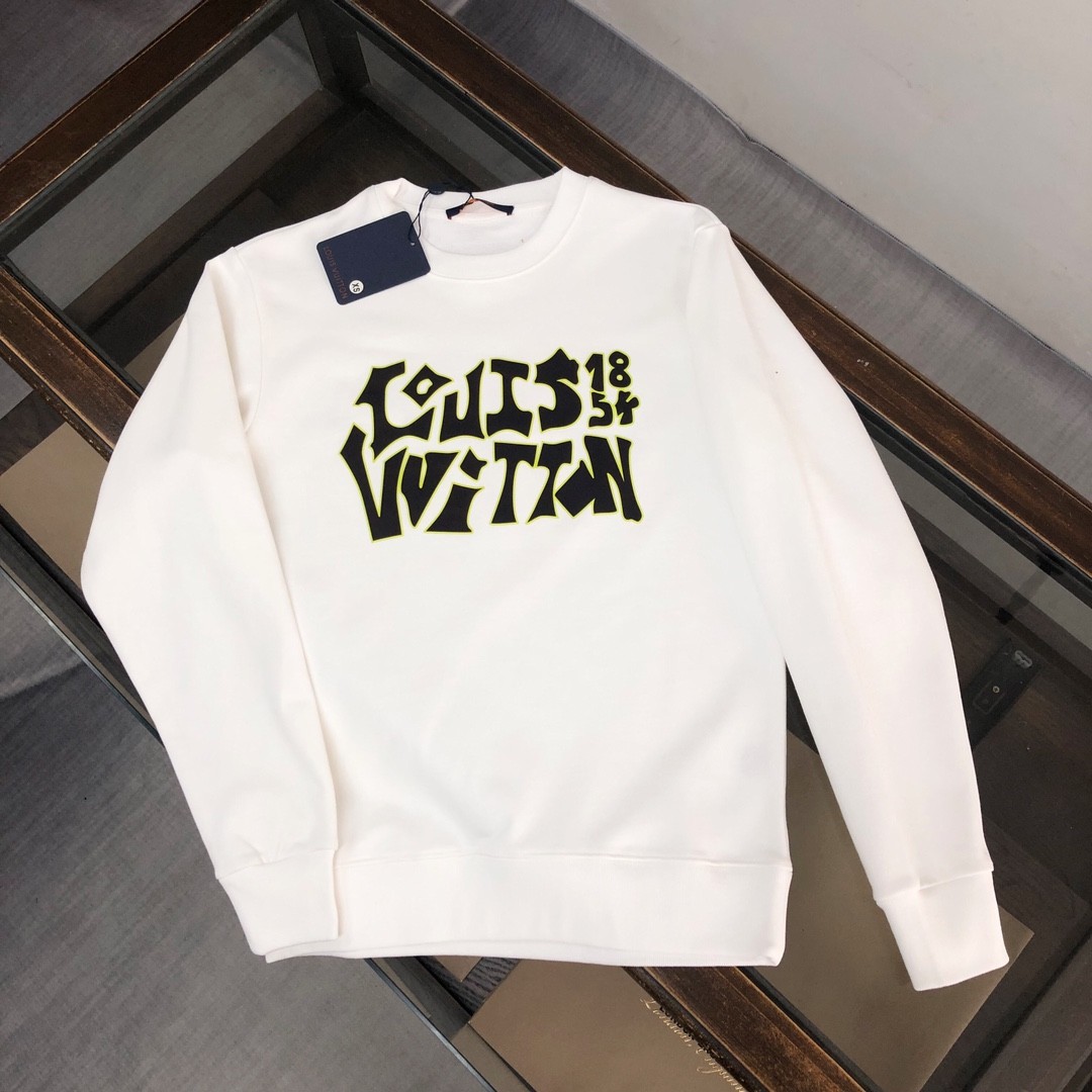Louis Vuitton 2023 new autumn and winter couples style round neck sweatshirt