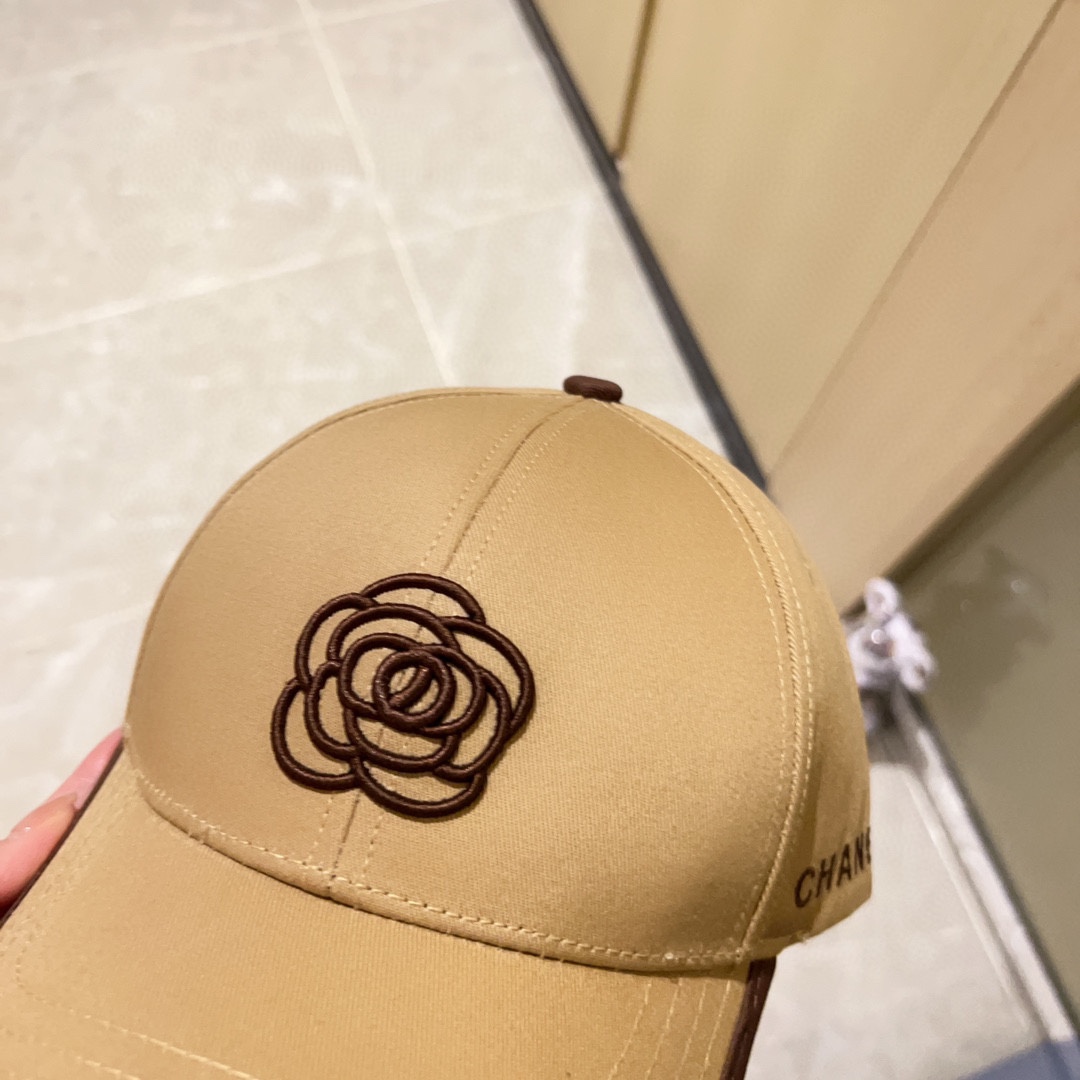 [CHANEL Chanel] 2023 new style embroidered baseball cap
