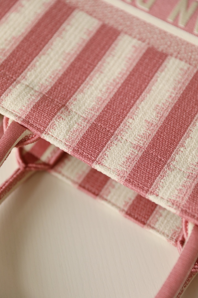DIOR TOTE striped pink