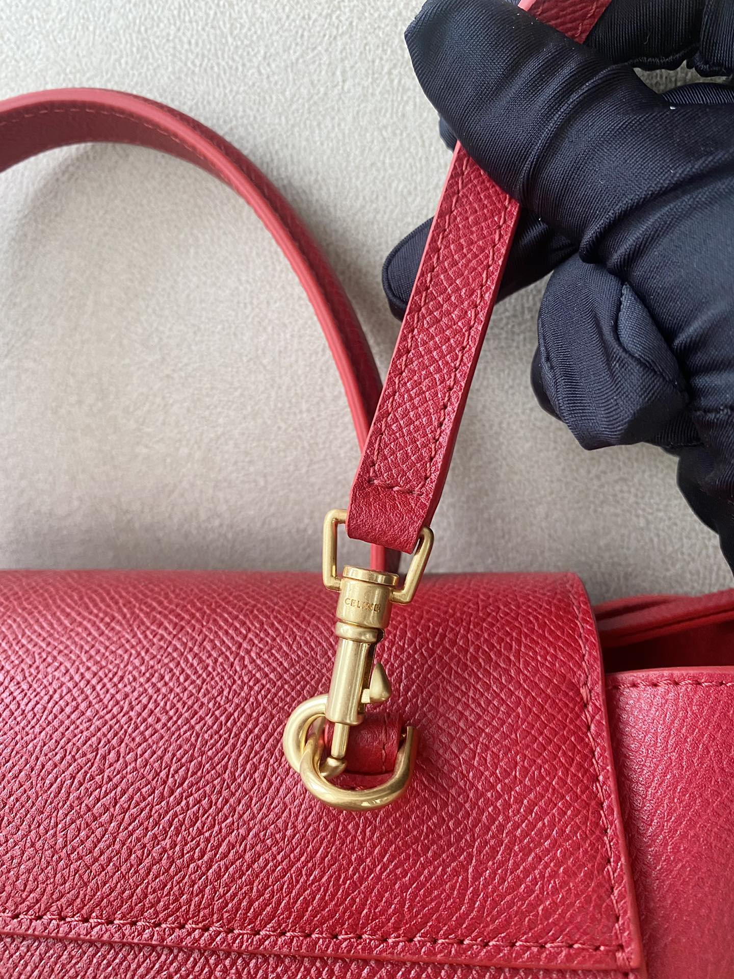 𝐂𝐞𝐥𝐢𝐧𝐞 Belt Bag Catfish Bag Small Grained Calfskin