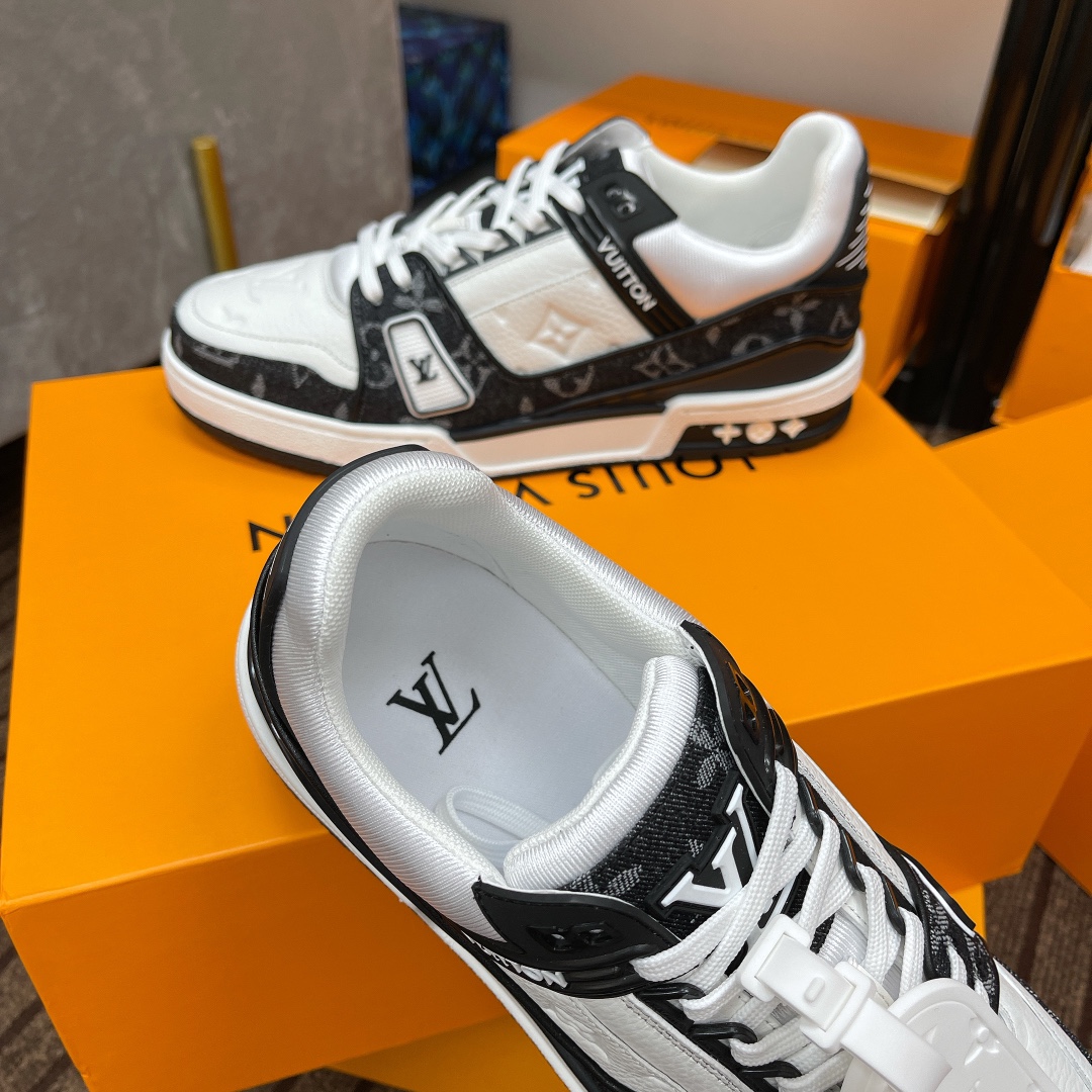Louis Vuitton couple models DIY buckle sneakers sneakers