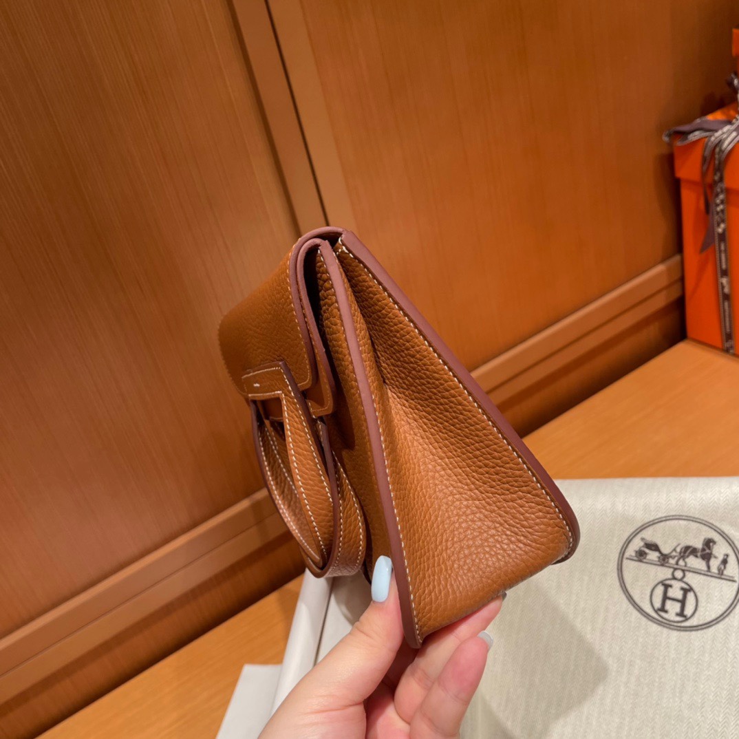 Halzan 25cm New stock tc leather 37 gold brown silver buckle