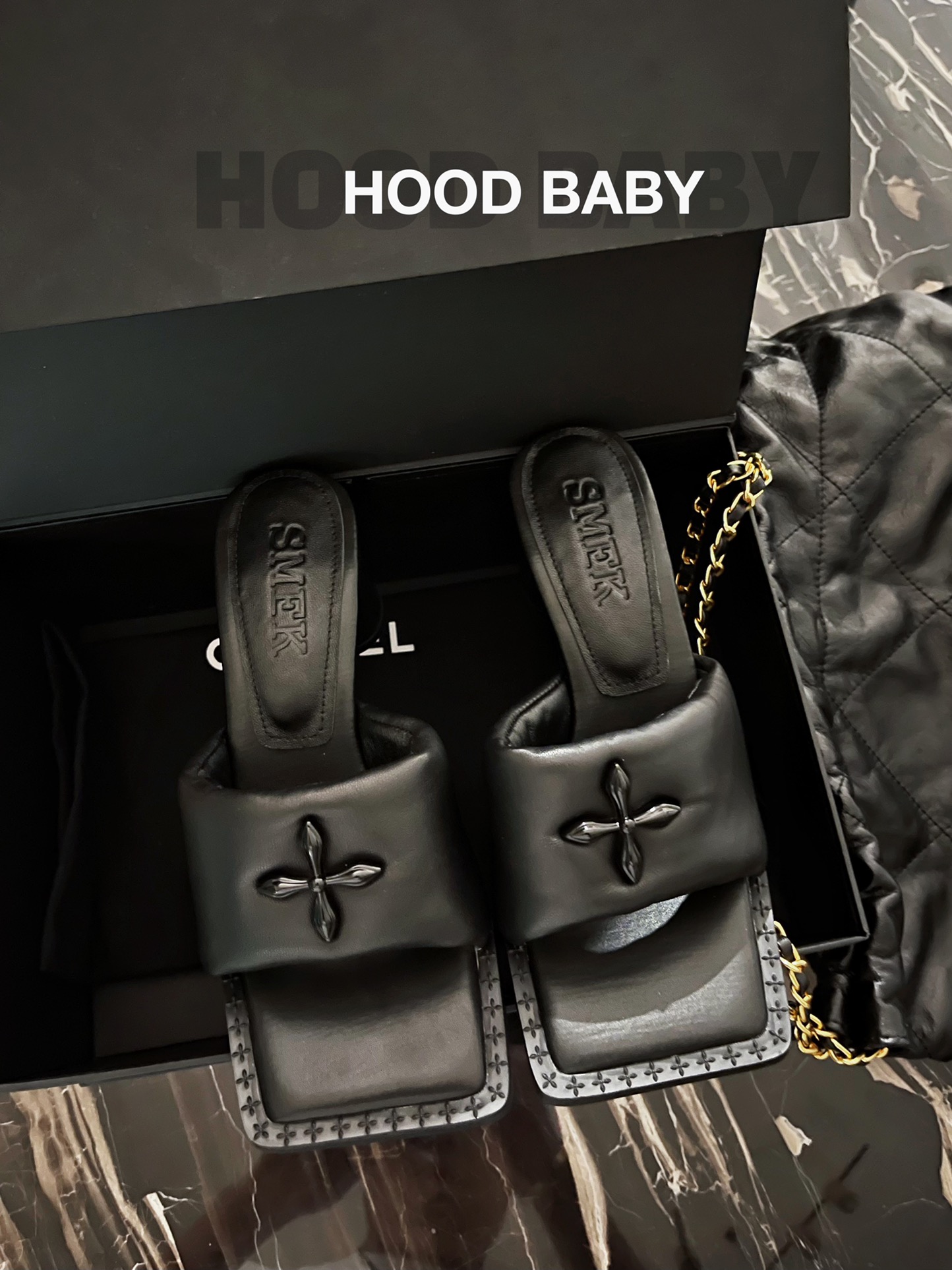 𝐒𝐌𝐅𝐊 ｜𝟐𝟎𝟐𝟐/𝐒𝐒 𝐧𝐞𝐰 SMFK new high heeled slippers uppers imported sheepskin rubber non-slip outsole