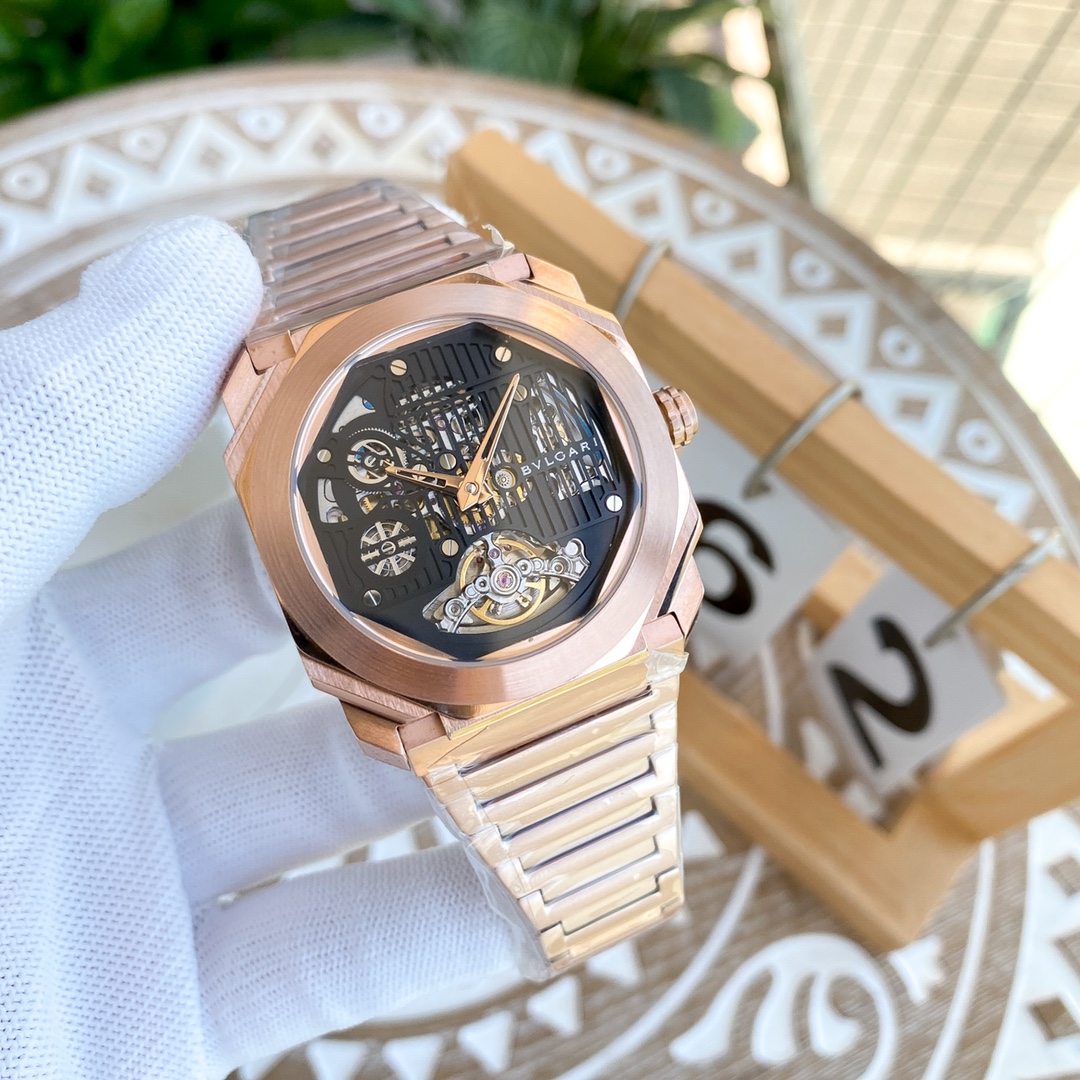 Bulgari OCTO series automatic flywheel engraved mechanical movement