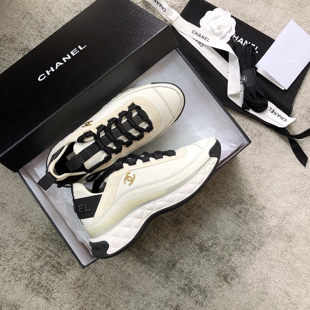 CHANEL sneakers classic small incense sneakers cowhide sheepskin leather genuine leather sole