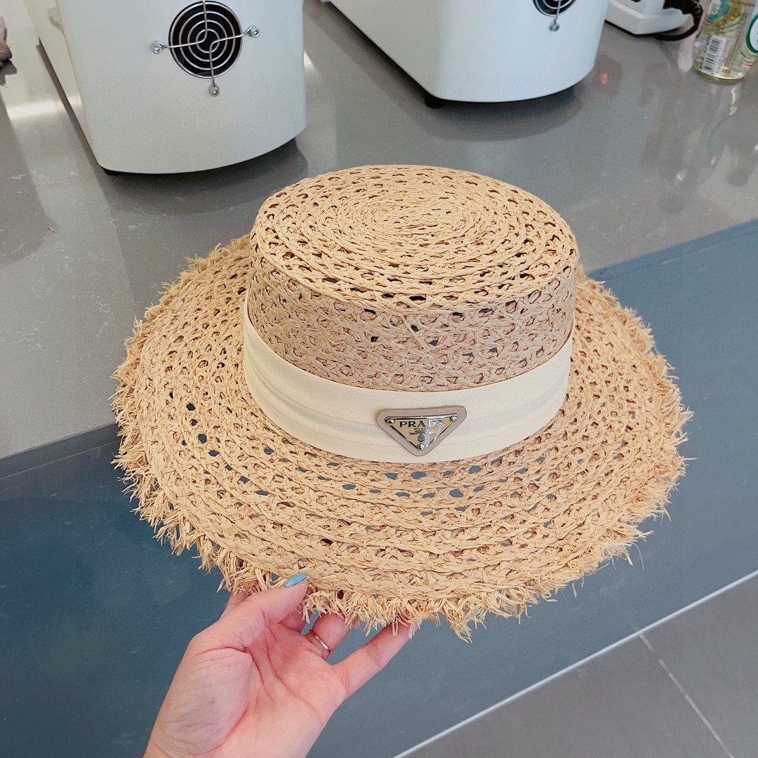 PRADA raffia hat