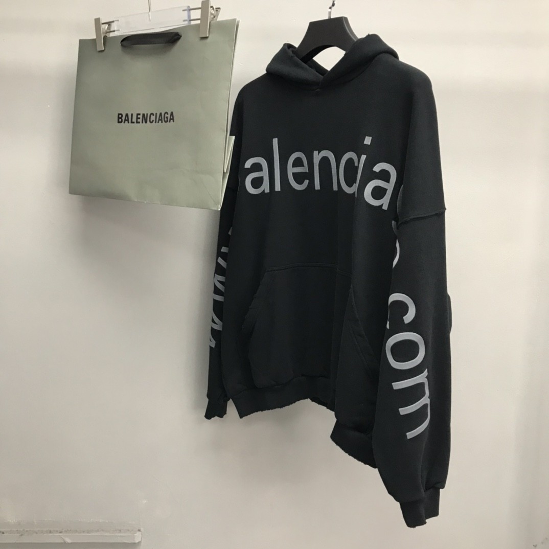 Balenciaga lettered hooded sweatshirt