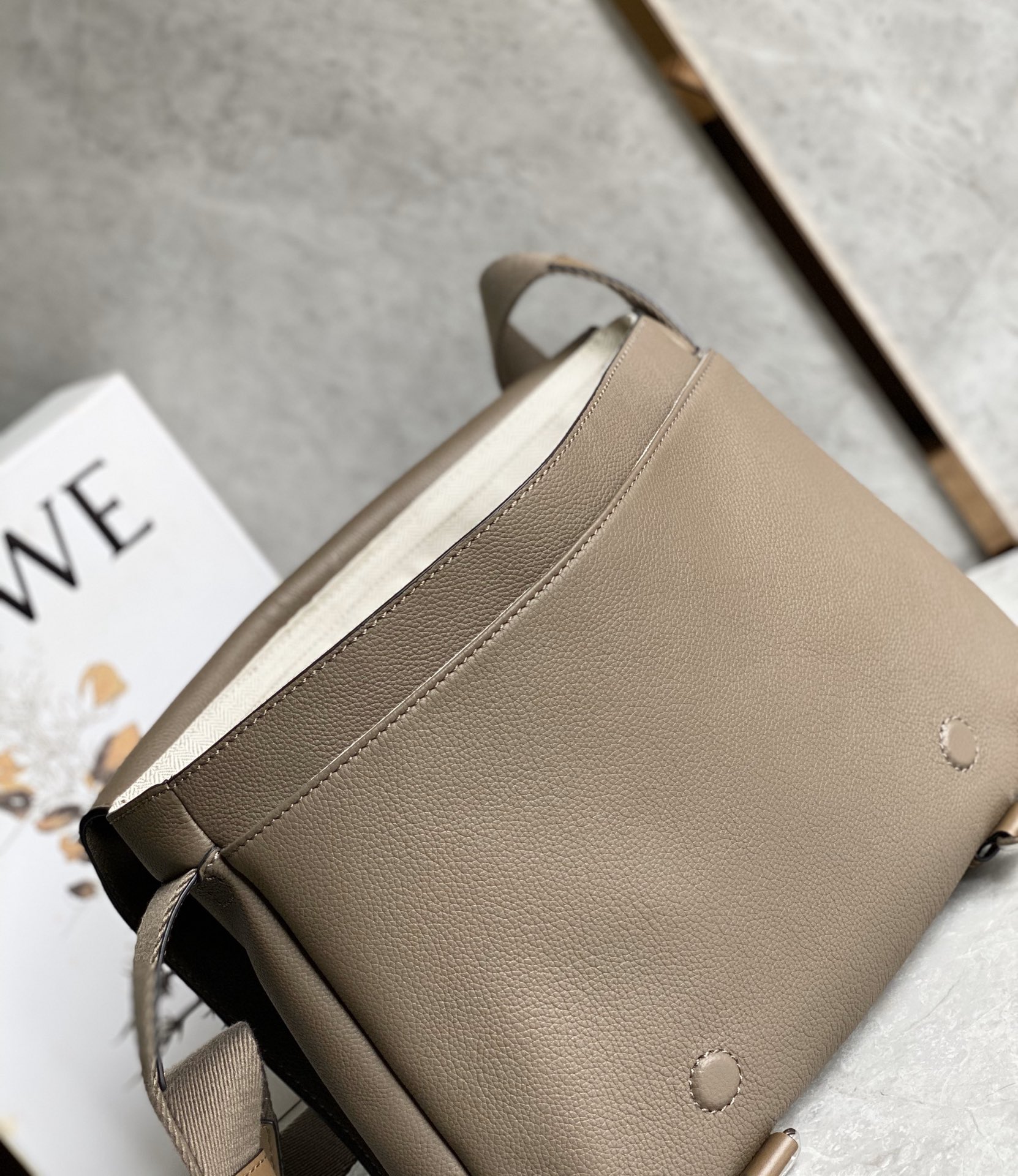 LOEWE latest military messenger bag
