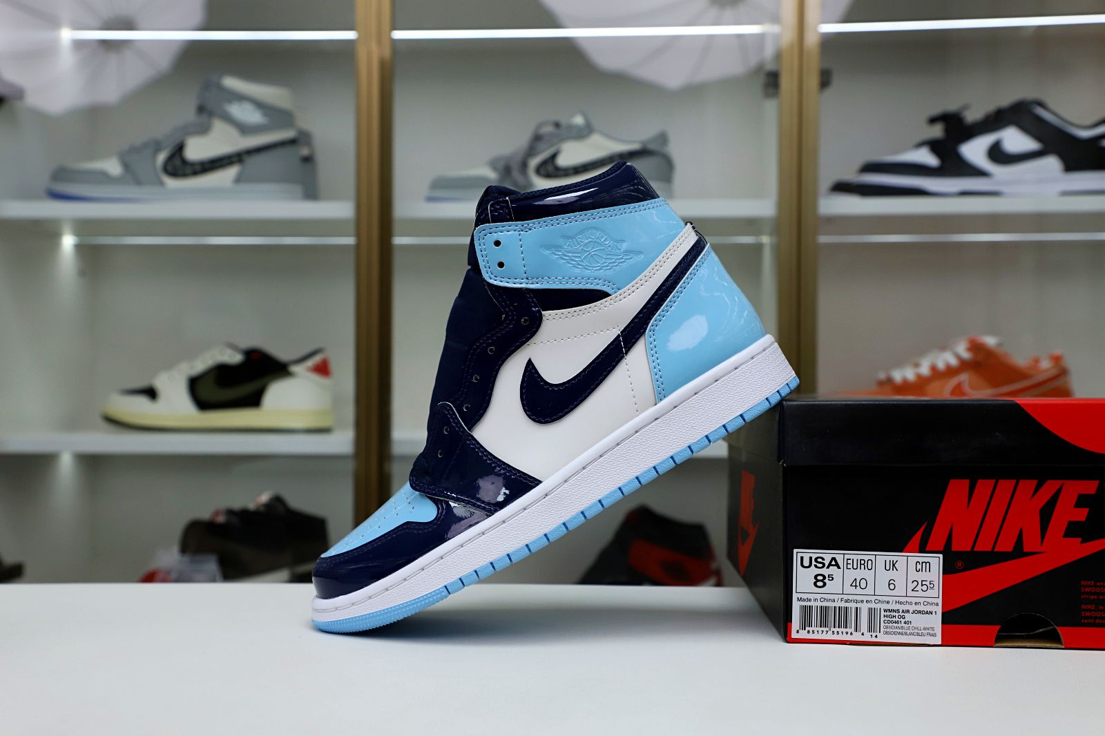WMNS AIR JORDAN 1 RETRO HIGH OG BLUE CHILL