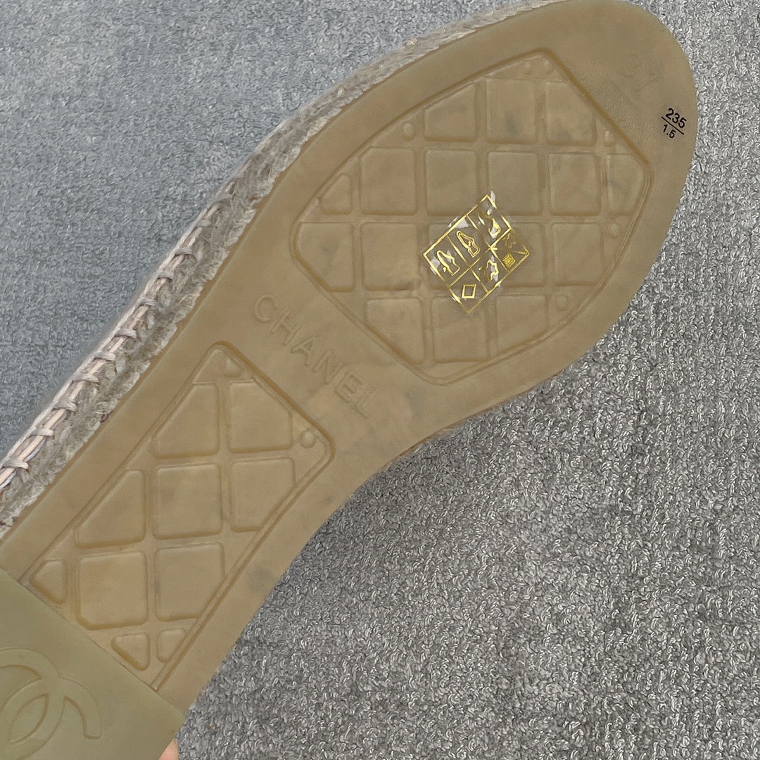 CHANEL fisherman shoes custom mixed sheepskin imported leather embryo leather upper soft inner cushion sheepskin