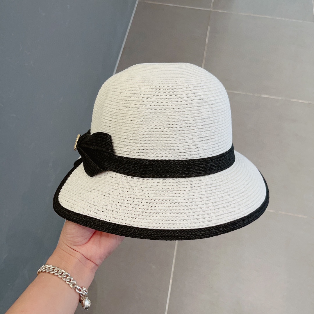CHANEL straw hat, lady style hat
