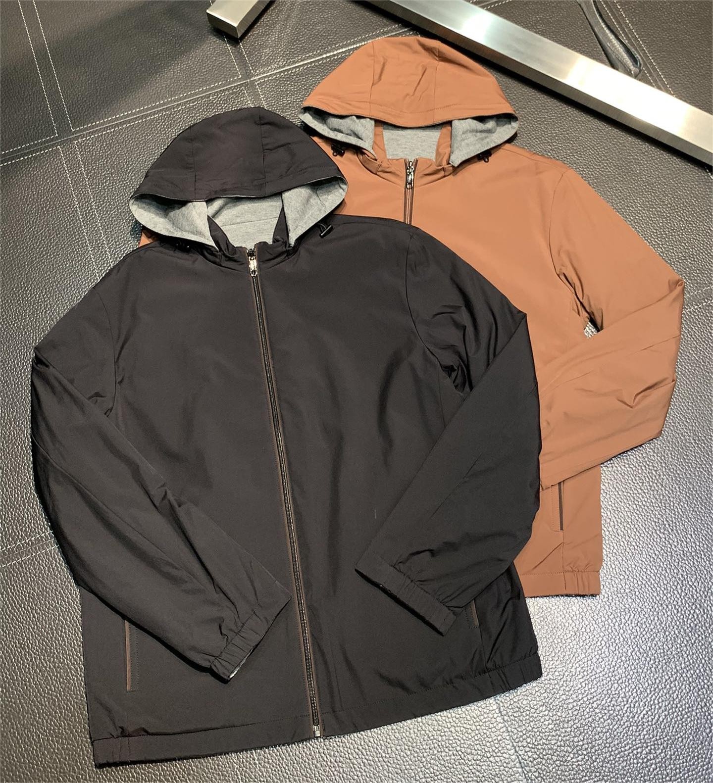 Zegna Hooded reversible jacket
