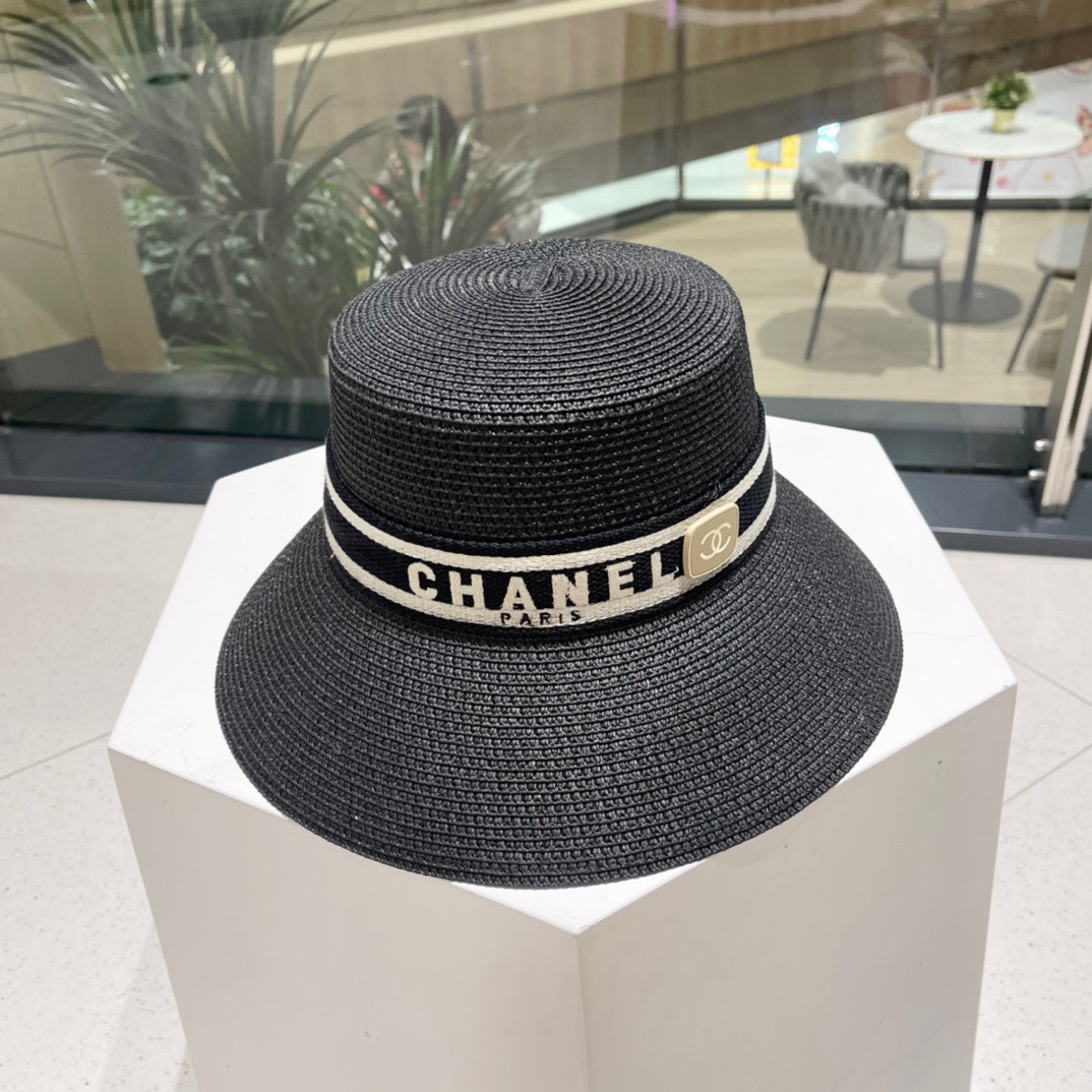 Chanel 2023 summer new straw hat