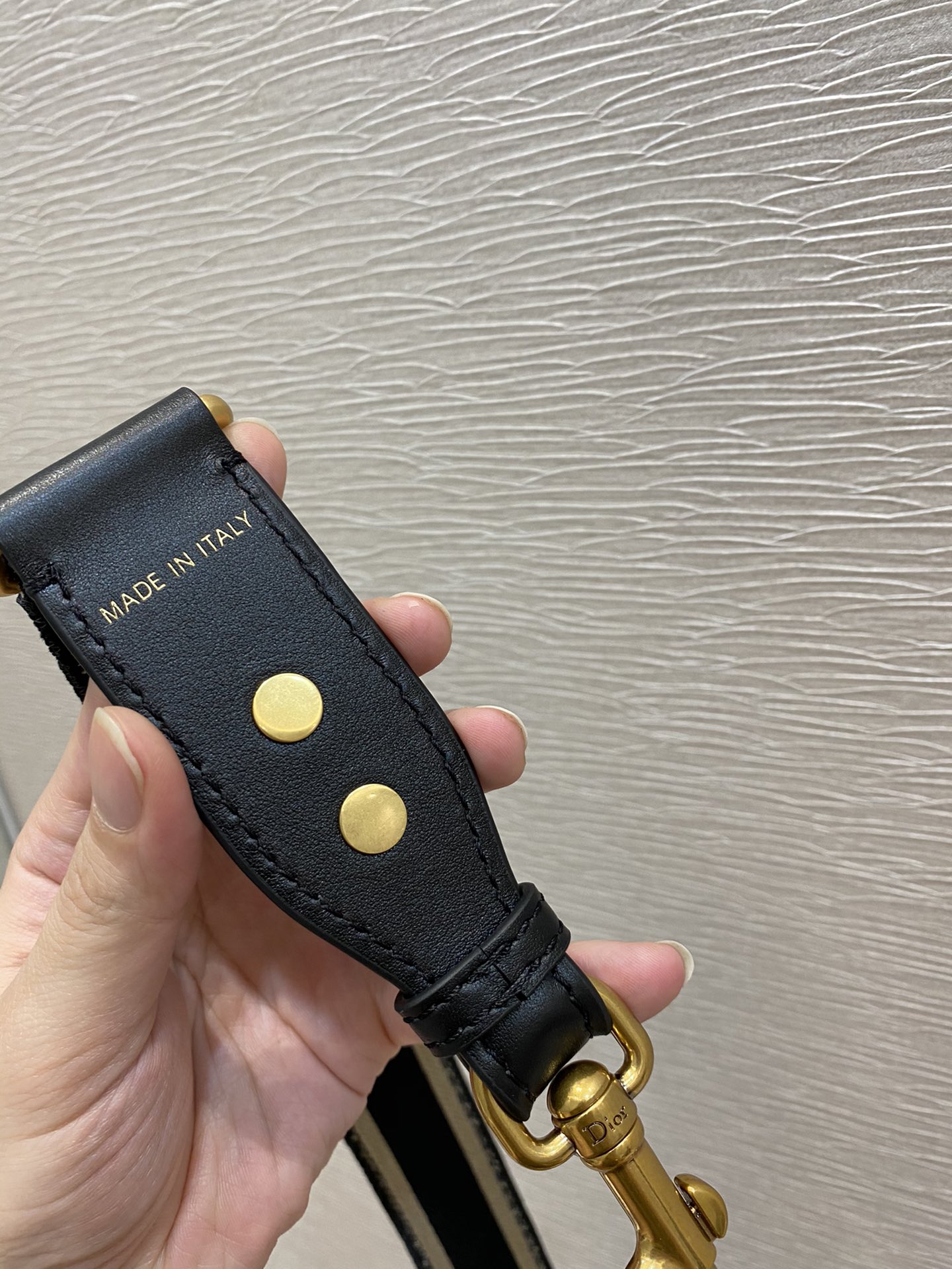 Dior Velvet Collection letter wide shoulder strap