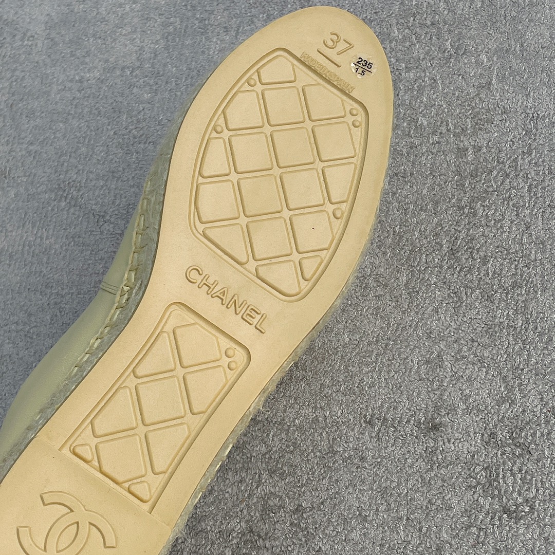 CHANEL fisherman shoes custom mixed sheepskin imported leather embryo leather upper soft inner cushion sheepskin