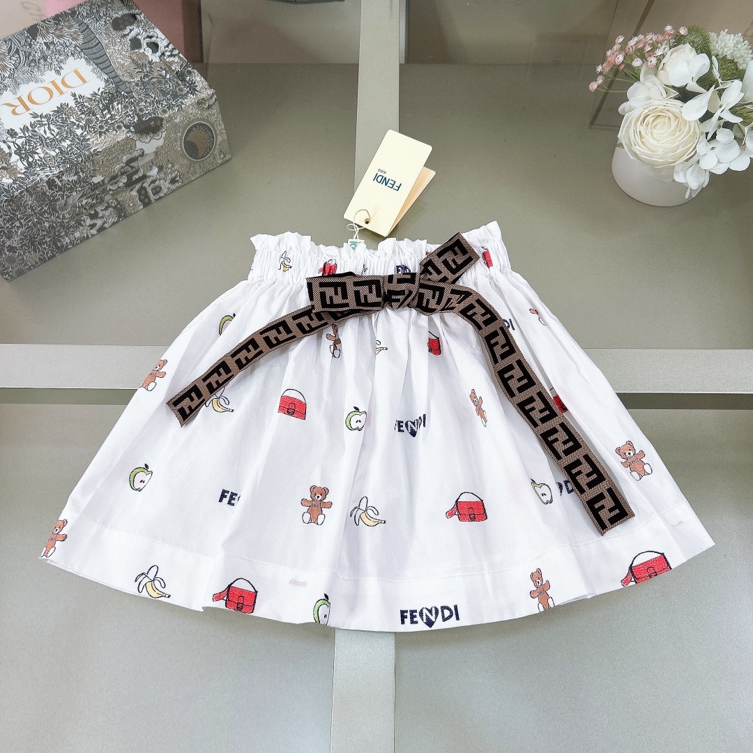 Fendi 2024 new girls skirt suit