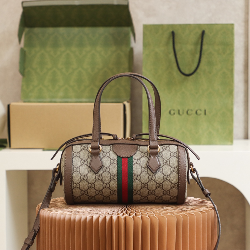 GUCCI 𝙊𝙥𝙝𝙞𝙙𝙞𝙖 series 𝙂𝙂 Boston_genuine leather #602577