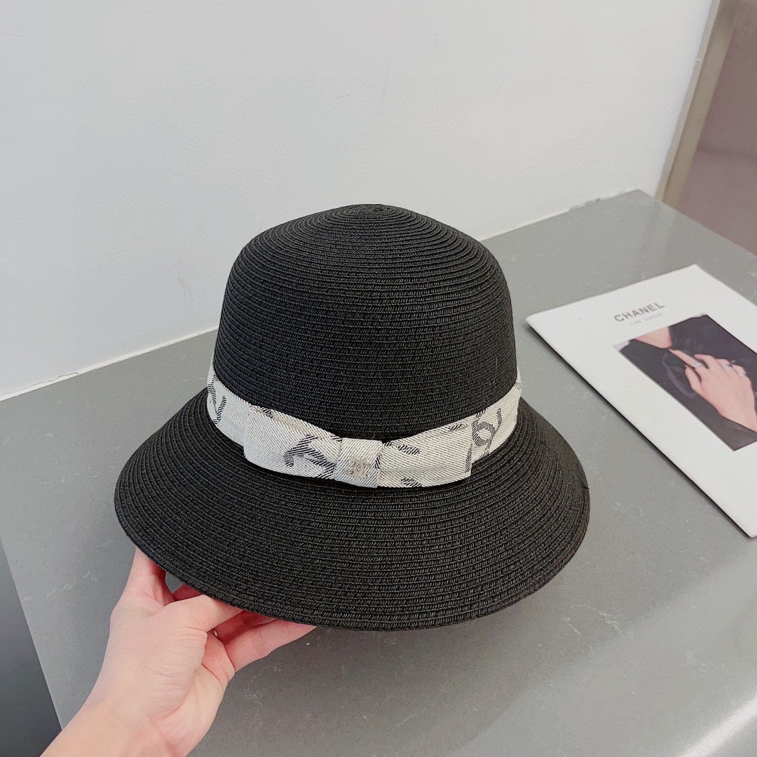 chanel straw hat, sun hat, sun visor beach hat