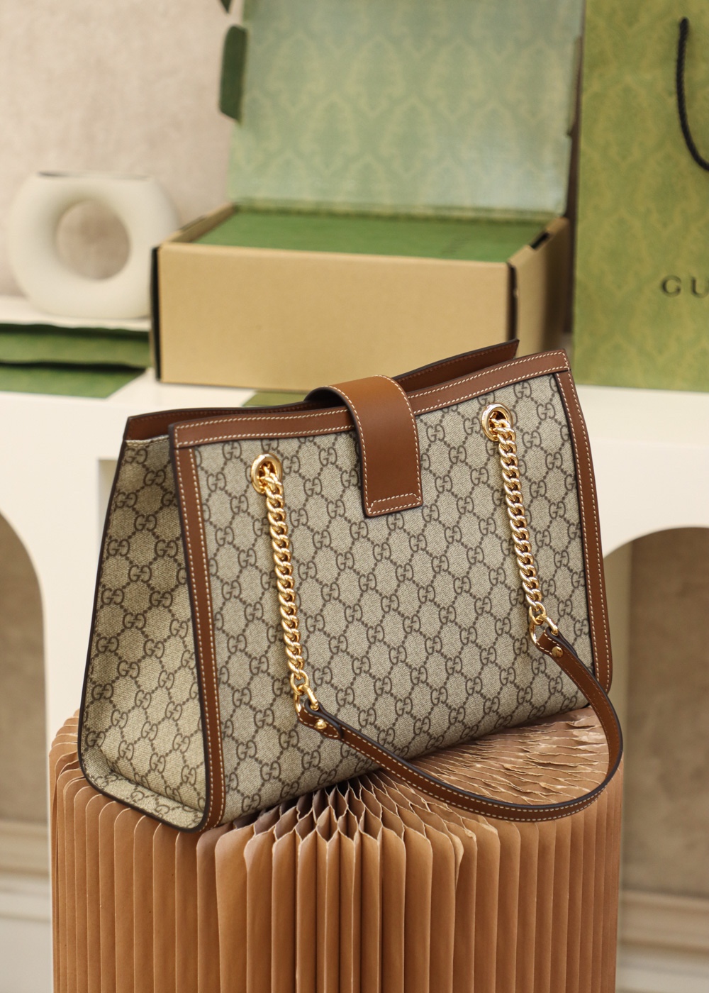 GUCCI 𝐏𝐚𝐝𝐥𝐨𝐜𝐤 series medium original leather #479197