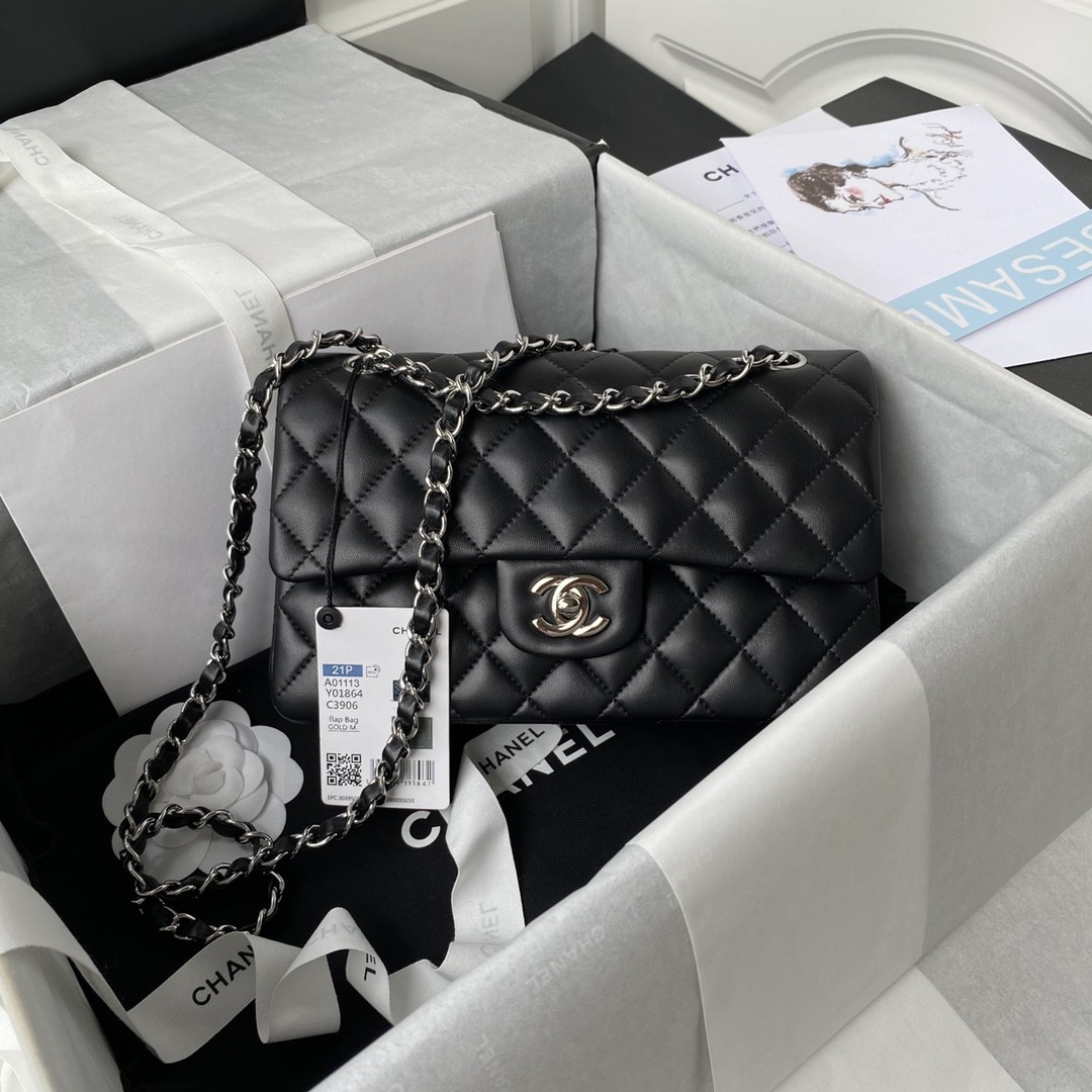 Chanel Classic Flap Bag A01113, Top Quality, Medium Size: 23cm