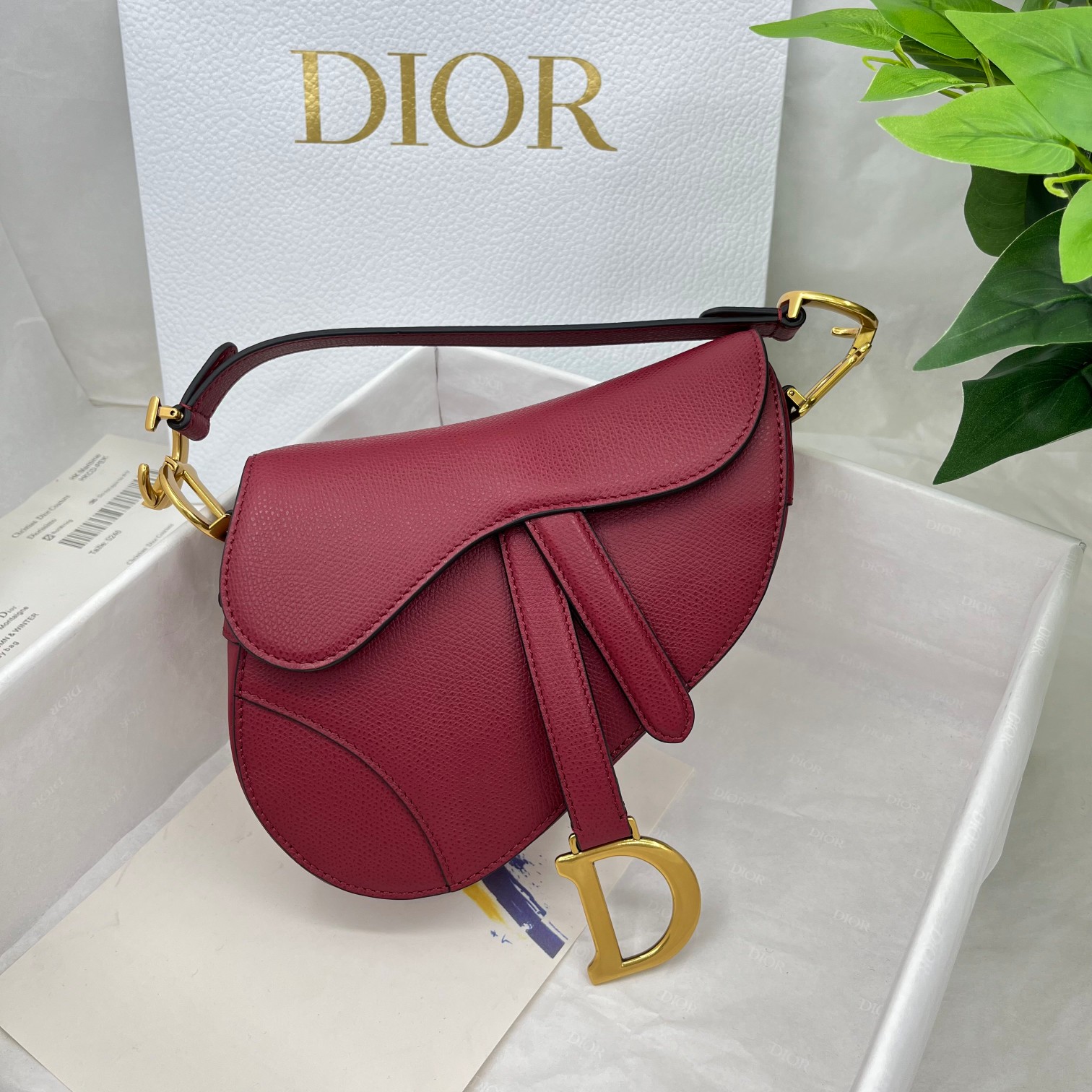 Dior saddle palm print collection